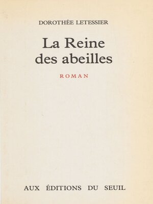 cover image of La Reine des abeilles